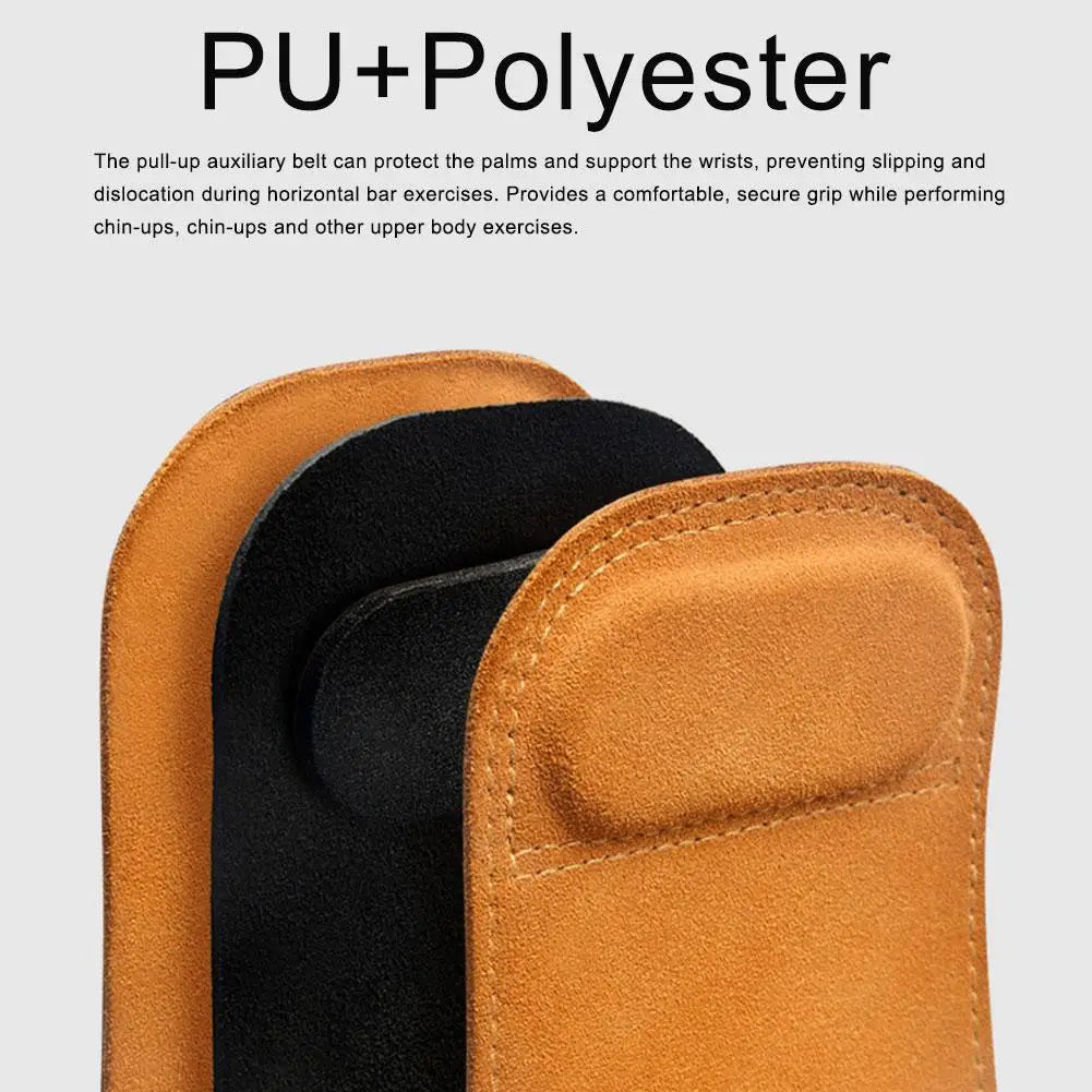 Gym Gloves Three Fingers Cowhide Weightlifting Workout Hand Palm Protector Gymnastics Hand Grips Pull up, Kettlebells, Training