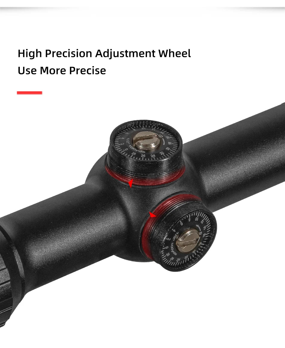 FIRE WOLF 1-4x20 Rifle Scope Green Red Illuminated Riflescope Range Finder Reticle Rifle Scope Air Rifle Optical Sight Hunting
