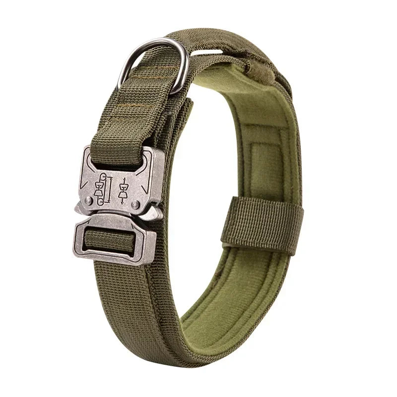 Outdoor Sports Style Tactical Dog Collar Usable Collar For Medium To Large Dogs With Traction Capability for Dog Training
