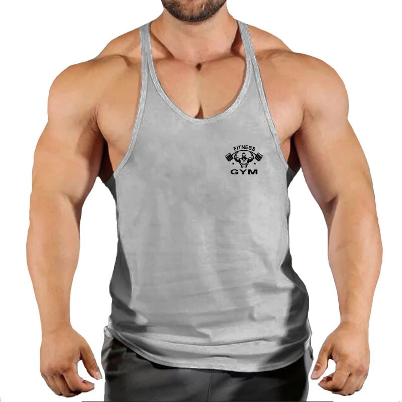 Muscle Mens Bodybuilding Stringer Tank Top gym Clothing Y back Fitness sleeveless vest shirt Weightlifting singlets