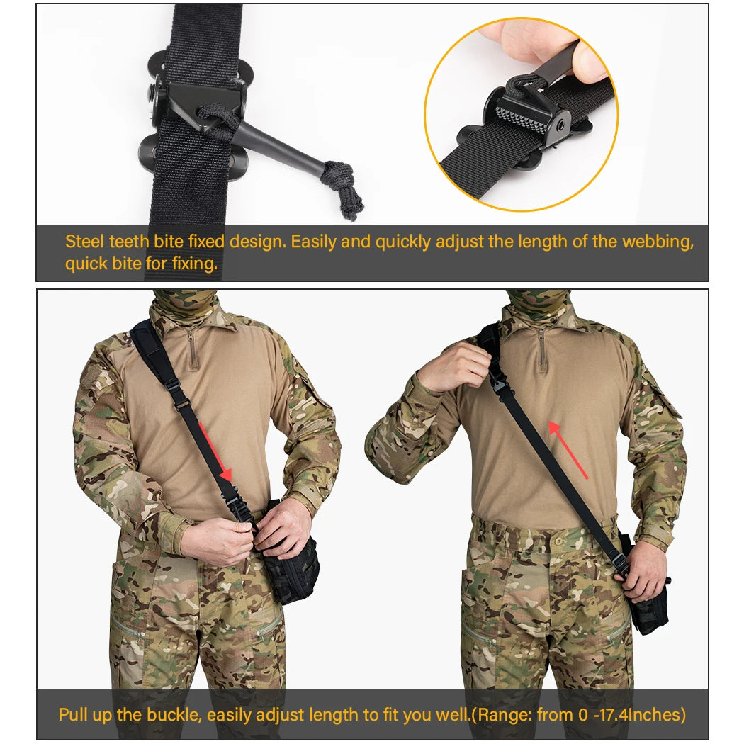 IDOGEAR Tactical R-ifle Sling Slingster 2 Point Hunting Quick Pull Ranger Green 3428