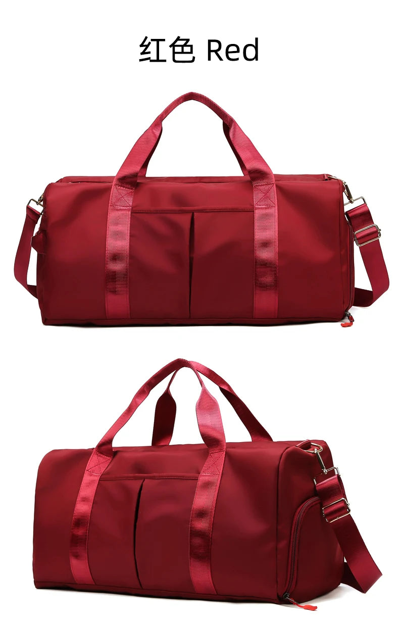 Gym Bag Men Women Training Fitness Swim Travel Luggage Handbag Yoga Shoulder Pack Shoes Storage Waterproof Dry Wet Separation