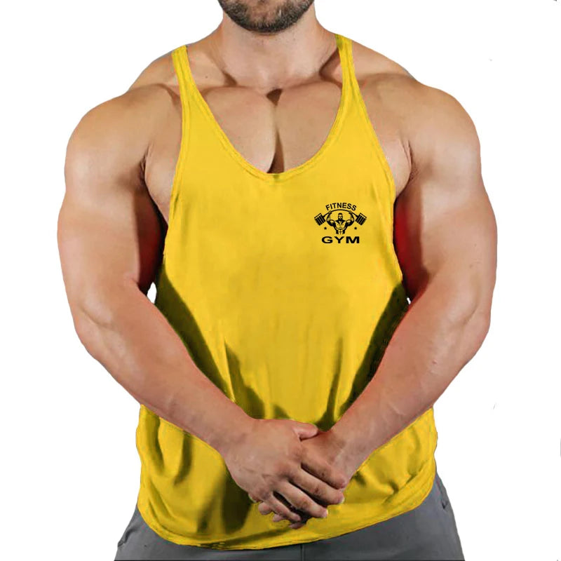Muscle Mens Bodybuilding Stringer Tank Top gym Clothing Y back Fitness sleeveless vest shirt Weightlifting singlets