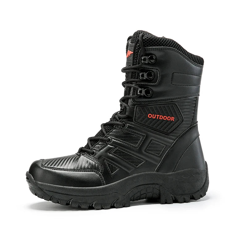 Tactical Outdoor High - Top Military Boots,Anti - Slip And Wear - Resistant Combat Boots,Adapt To Complex Terrains