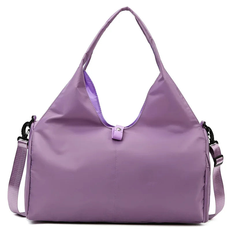 Yoga Mat Gym Bag For Women's Independent Shoe Compartment Handbags Travel Fitness Tote Bag Large Capacity Swimming Shoulder Bag