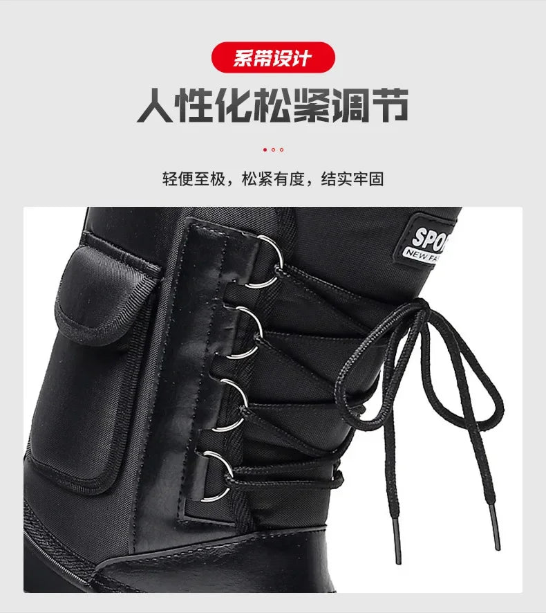 Outdoor Sports Men Boots Spring Waterproof Shoes for Men Light Rain Boots Fishing Boots Winter Snow Boots New Work Boots 2024