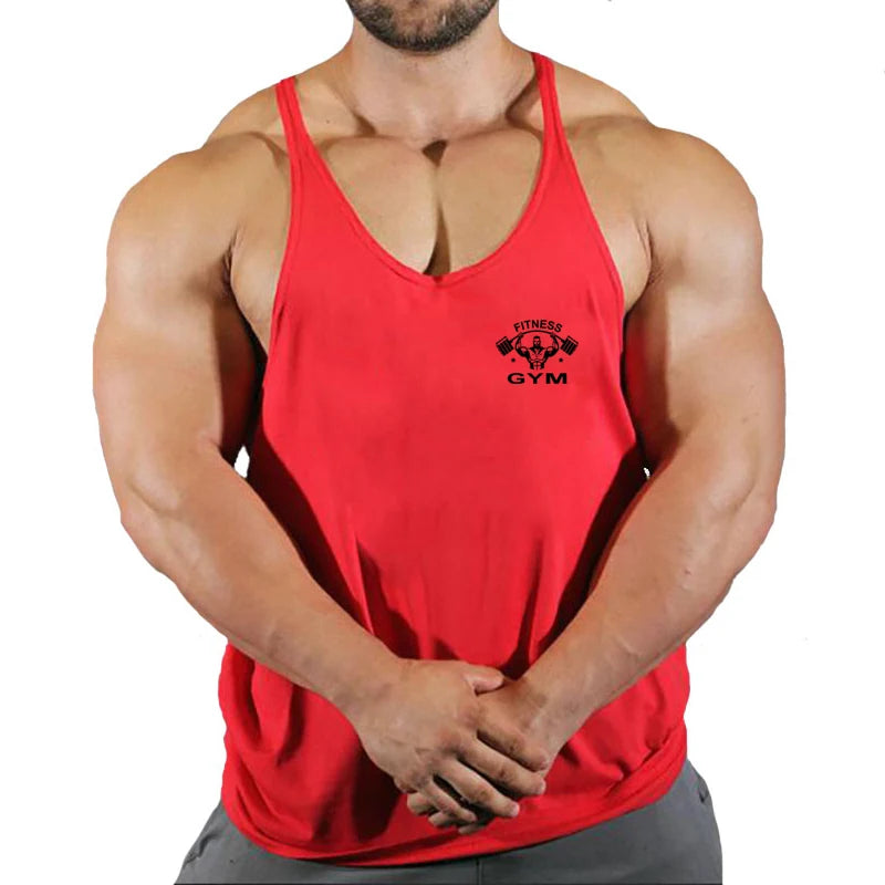 Muscle Mens Bodybuilding Stringer Tank Top gym Clothing Y back Fitness sleeveless vest shirt Weightlifting singlets