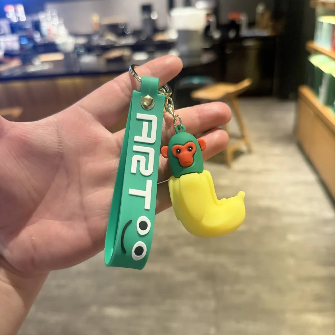 New Italian Brainrot Animals Keychains for Accessories Funny Sigma Skibidi Rizz Cat Silly Meme Keyrings Fans Friends Gifts