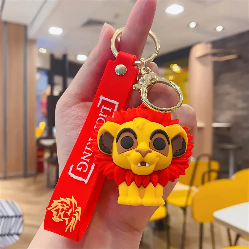 New Cartoon Anime Disney Keychain Mickey Mouse Minnie Lilo & Stitch Keyring Key Chain Car Pendant Kids Toys Gift Wholesale