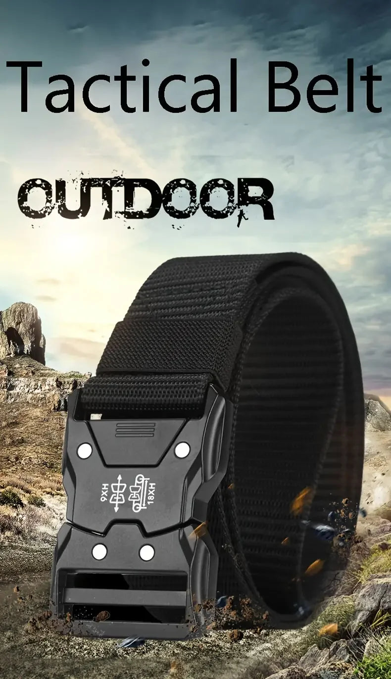 Tactical Waist Belt - Durable Automatic Buckle, Perfect for Outdoor Adventures, Unisex Accessories for Men and Women