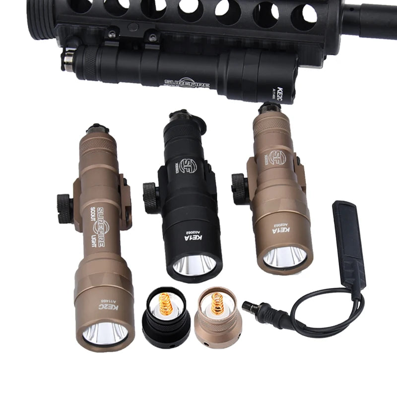 Tactical Surefir M600 M600B Flashlight Airsoft Rifle Flashlight Pistol Light Torch AR15 Hunting Weapon Gun light Pictinny Rail