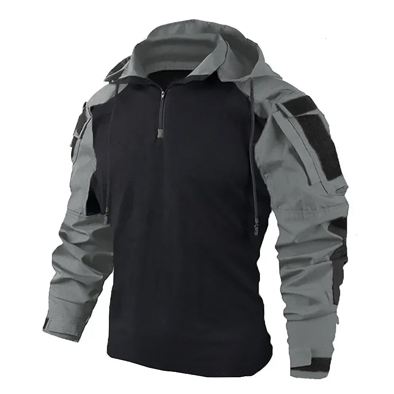 Tactical Shirts Hooded Hunting Uniform Clothing Tatico Tops Airsoft Multicam Camo Fishing Clothes Mens