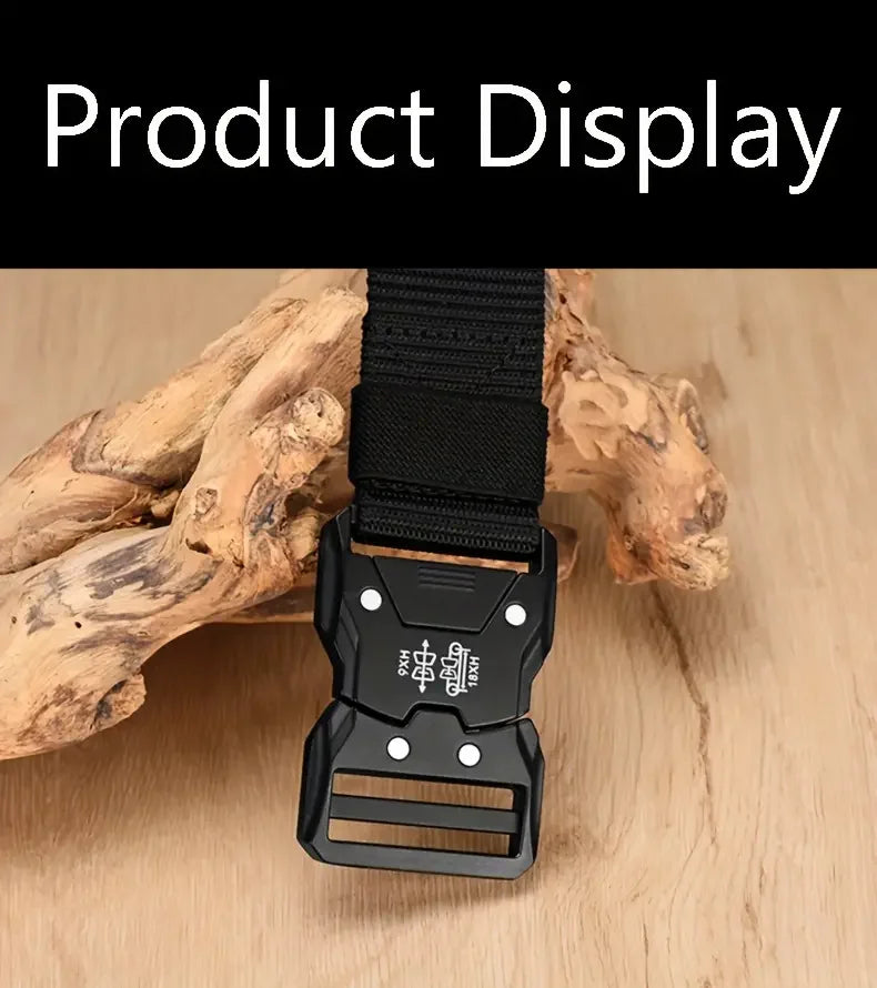 Tactical Waist Belt - Durable Automatic Buckle, Perfect for Outdoor Adventures, Unisex Accessories for Men and Women