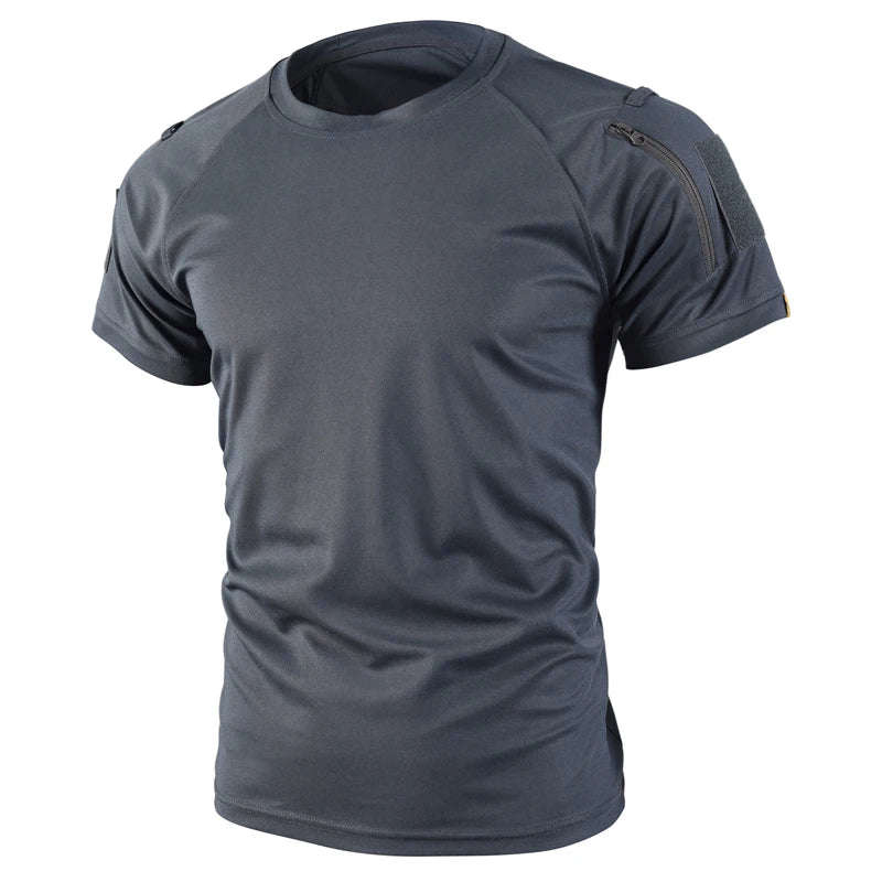 Tactical Cargo Quick Dry Combat T-Shirt Men's Military Army Pullover Outdoor Hunting Camping Climbing Trekking Hiking Shirts
