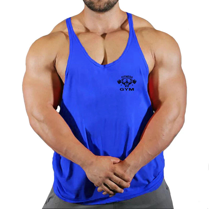 Muscle Mens Bodybuilding Stringer Tank Top gym Clothing Y back Fitness sleeveless vest shirt Weightlifting singlets
