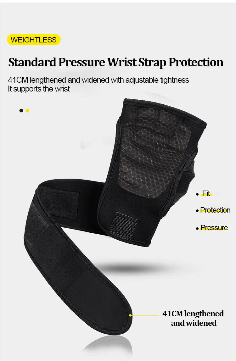Gym Gloves for Men Women Fitness Weight Lifting Wristband Gloves Body Building Training Sports Exercise Cycling Glove Shockproof