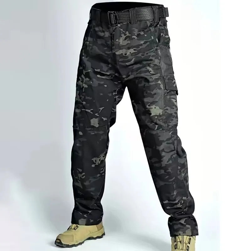 Tactical Suit Set Men Hunting Training Shirt Pants 2 Piece Sets Outdoor Uniform Camouflage Quick-dry Ripstop Clothing Hiking