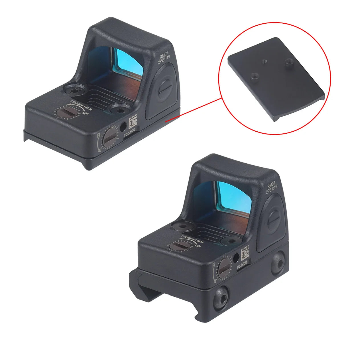 Red Dot Sight Scope RM-CC Mini Red Dot Tactical Optics Riflescope Fit 20mm Rail RMT Rifle Sight Hunting Metal-RM-HD Laser Gk
