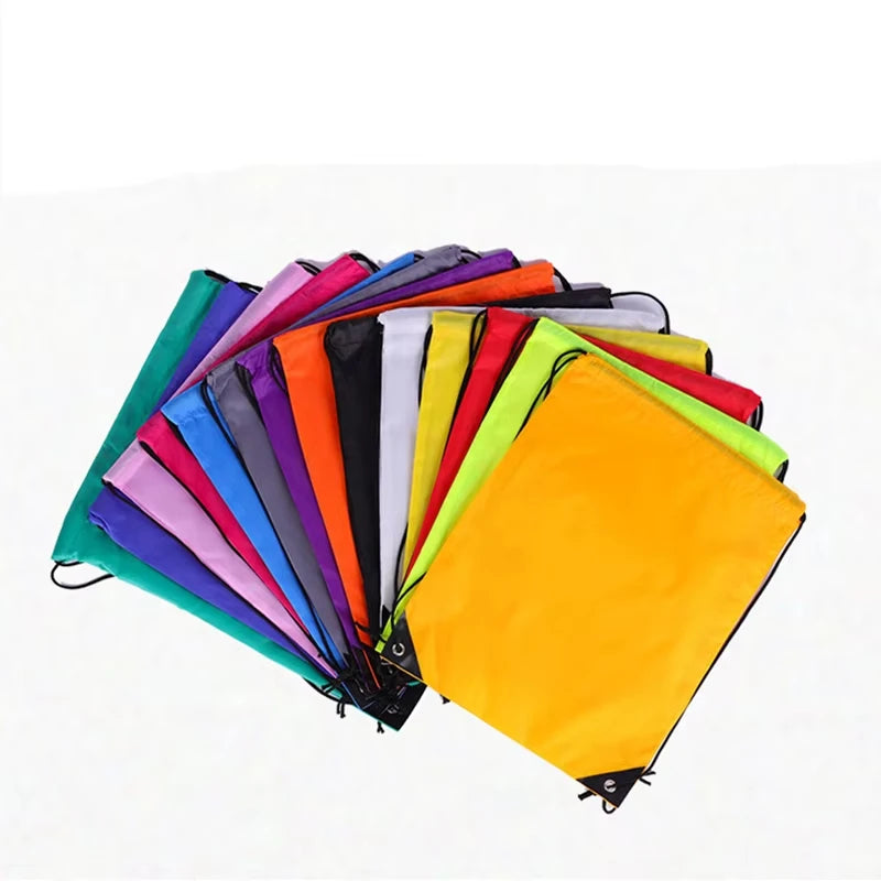 Gym Drawstring Shoe Bag,Clothes Cycling Backpack,Waterproof Belt Nylon Portable Sports Bag