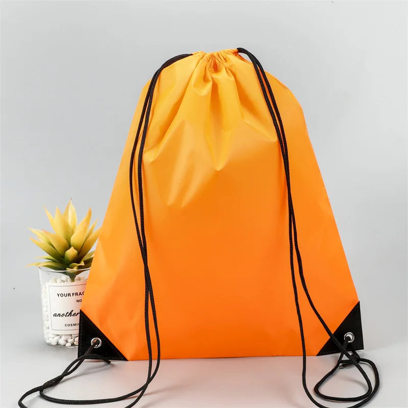 Gym Drawstring Shoe Bag,Clothes Cycling Backpack,Waterproof Belt Nylon Portable Sports Bag