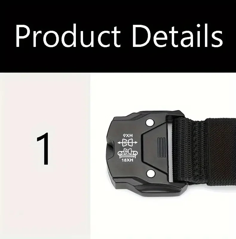Tactical Waist Belt - Durable Automatic Buckle, Perfect for Outdoor Adventures, Unisex Accessories for Men and Women