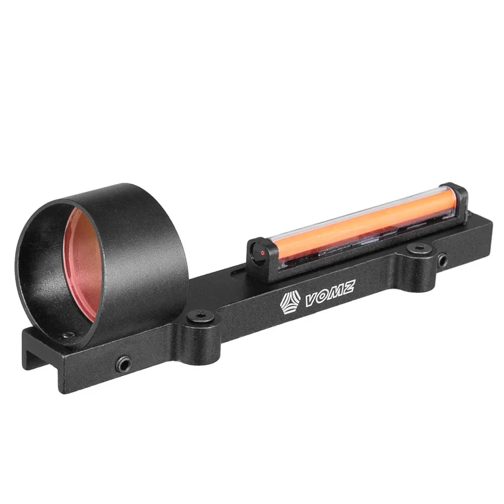 Tactical Fiber 1x28 Rib Rail Fiber Reflex Circle Green Red Dot Sight Outdoor Hunting Rifle Scope Shooting Fit Shotgun Rib Rail