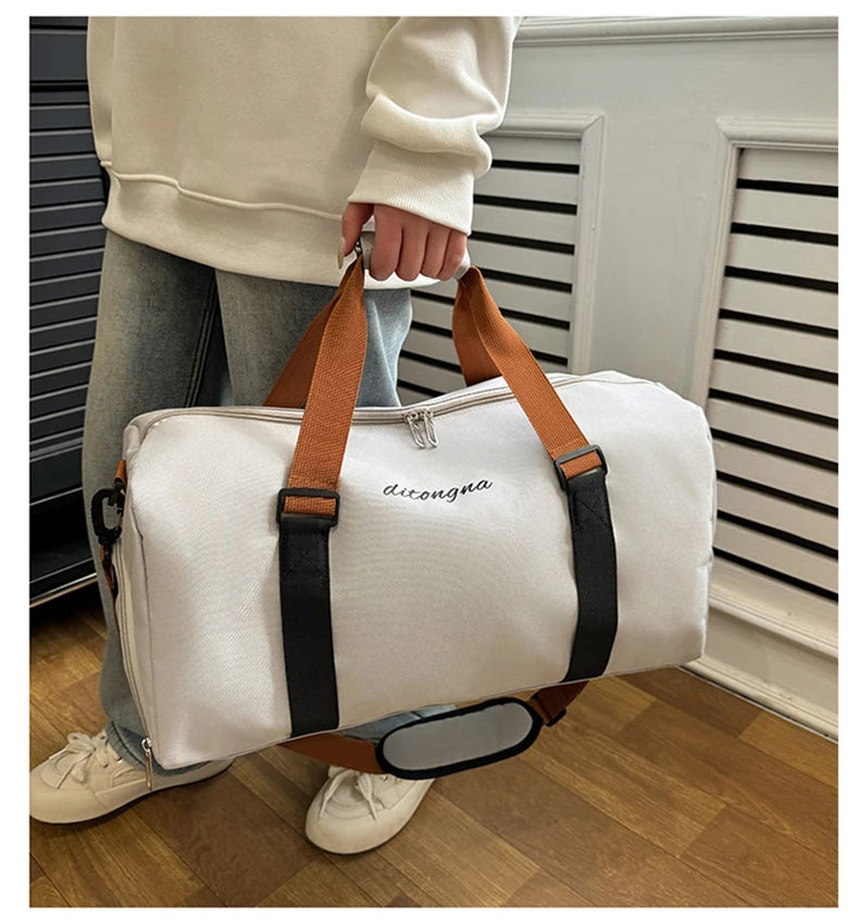 Gym Fitness Bag can Fixable Yoga Mat Sports Duffel Bags with Shoes Pack Outdoor Hiking Camping Handbag Large Luggage Portable