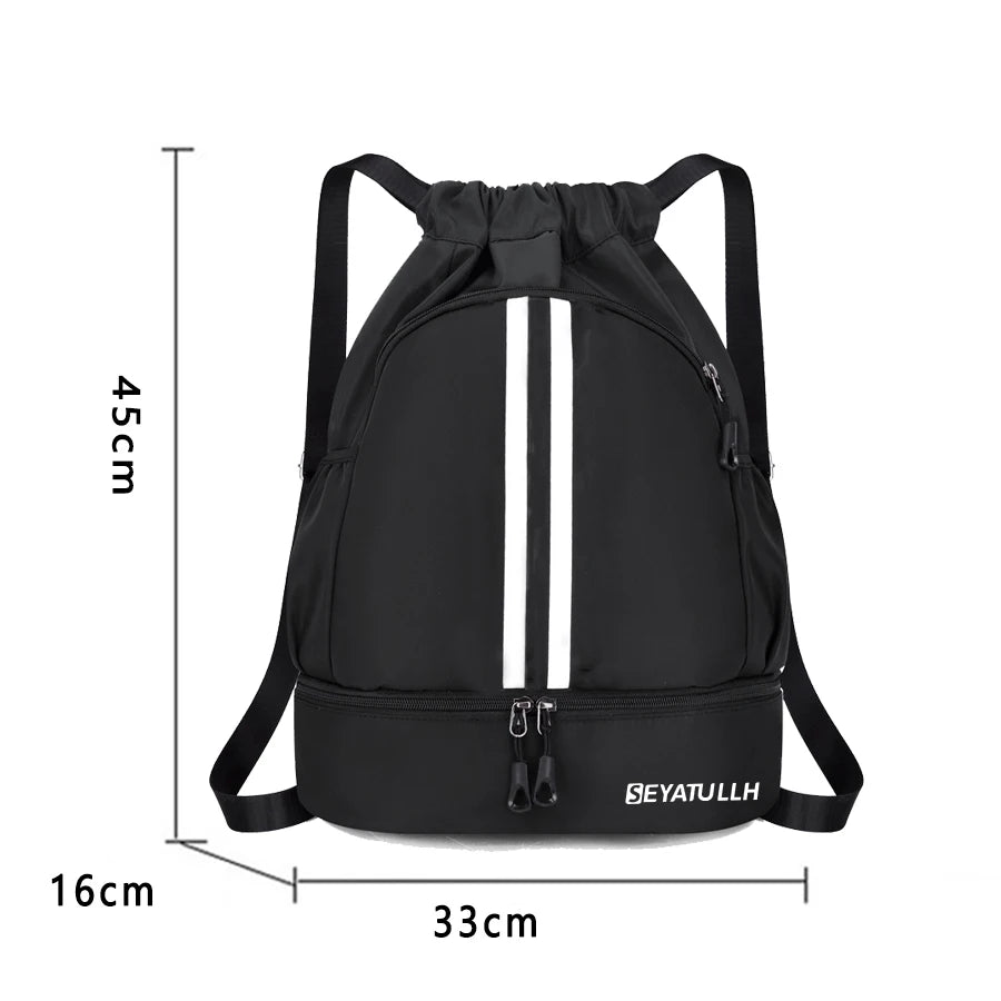 Gym Bag Fitness Backpack Women Men Basketball Backpack Outdoor Soccer Football Storage Bags Training Drawstring Sports Knapsack