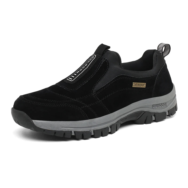 Outdoor Shoe Men Sneakers Autumn Slip On Casual Men Shoes Breathable Suede Leather Shoe Anti-skid Walking Shoe Hot Sale Footwear