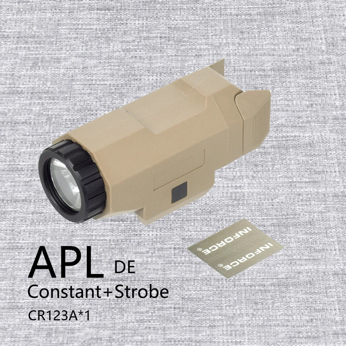 Tactical INFORCE WML Weapons Scout Flashlight Fit Airsoft Rifle AR15 APL APL-C Pistol Gun Light Hunting Strobe Torch