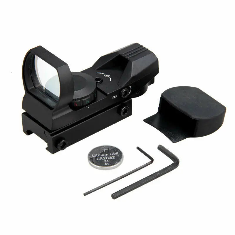 Outdoor Hunting 4 Reticle Electro Red Green Dot Sight Rifle Scope 1X22X33