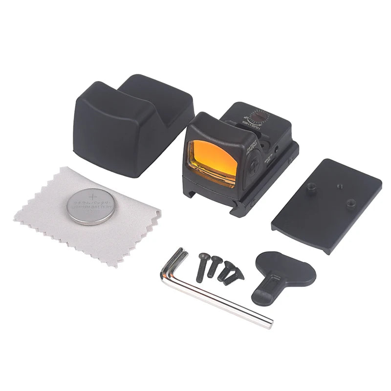 LANBUL RM HD SR Green Red Dot Sight Pistol Rifle Rear Plate Base Airsoft MOS For Glock17 20mm Rail Picatinny Rail Tactical