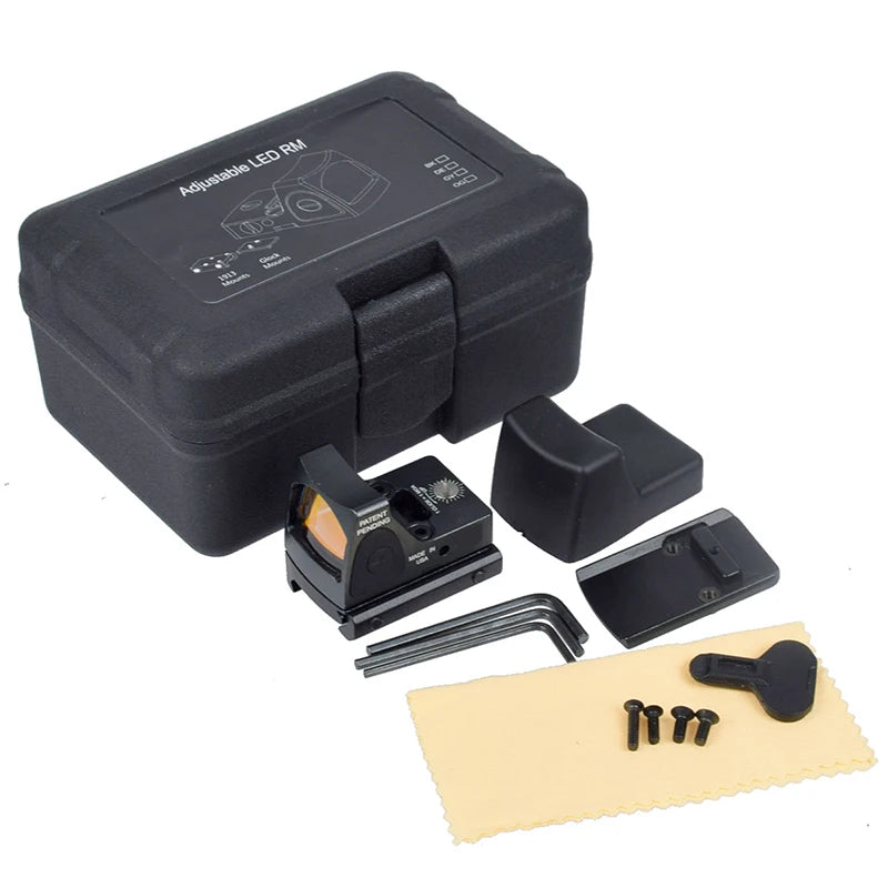 LANBUL RM HD SR Green Red Dot Sight Pistol Rifle Rear Plate Base Airsoft MOS For Glock17 20mm Rail Picatinny Rail Tactical