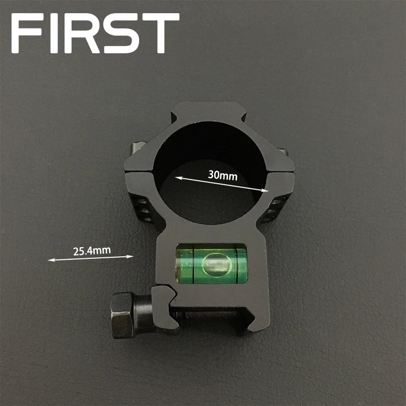 Rifle Optic Scope Mount 25.4mm/30mm Rings Mount with Bubble Level fit 20mm Picatinny Rail for Tactical Hunting rifle Aimng Base