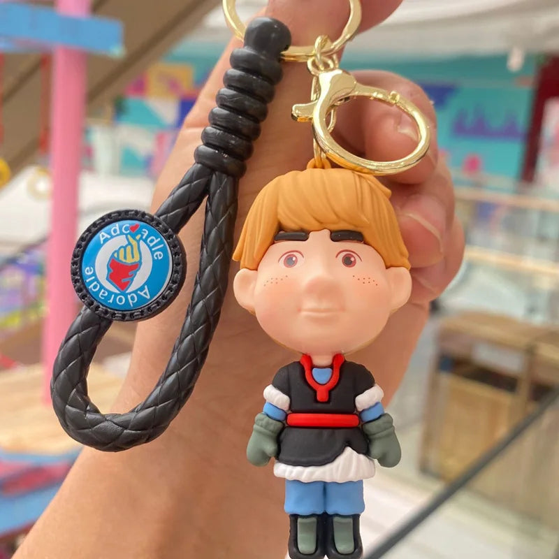 New Cartoon Anime Disney Keychain Mickey Mouse Minnie Lilo & Stitch Doll Keyring Ornament Key Chain Car Pendant Kids Toys Gift