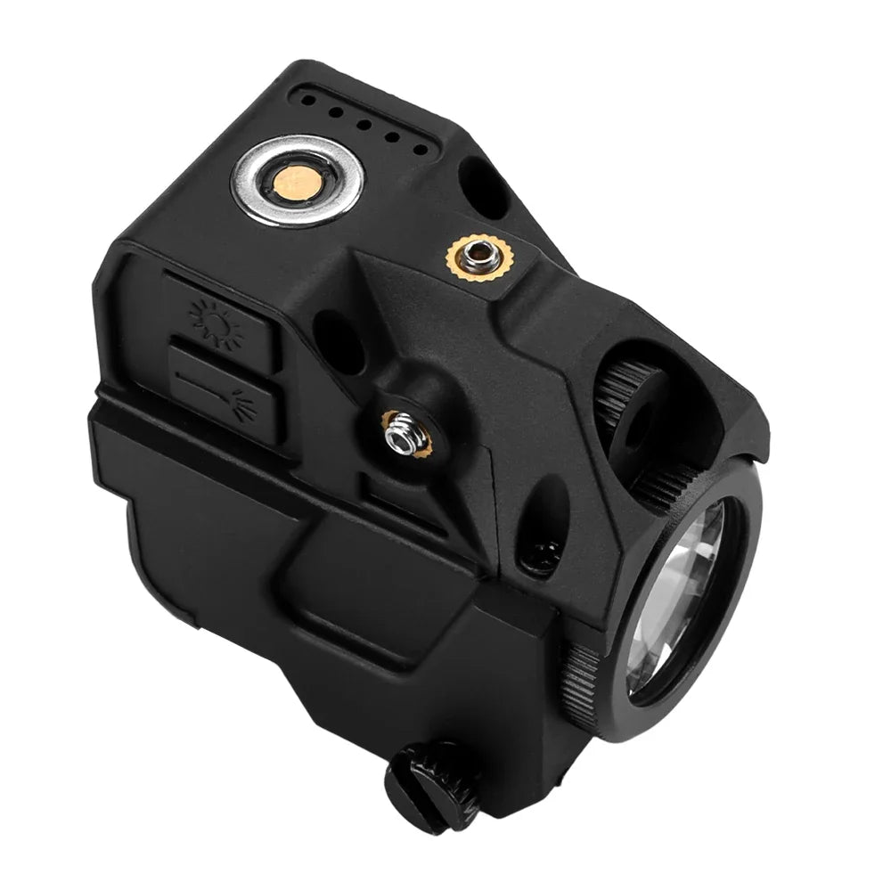 Richfire Police Flashlight 600LM and Laser Combo Sight Pistol Magnetic Charging Torch with Built in Lithium Battery