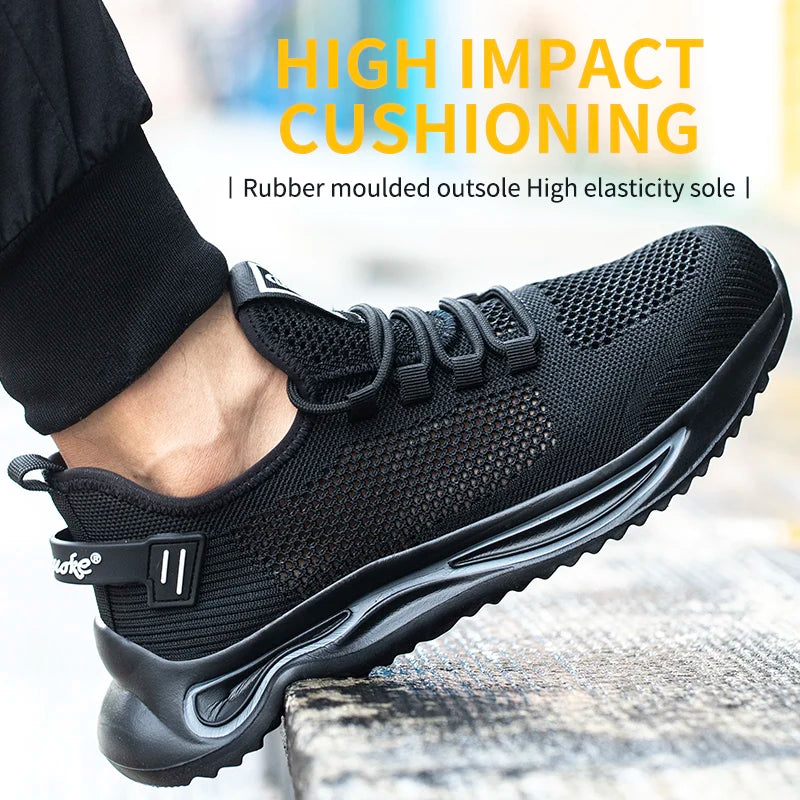Safety Shoes Man for Work in Low Price with Steel Toe Work Wear Industrial Protection OriginalSecurity-Protection