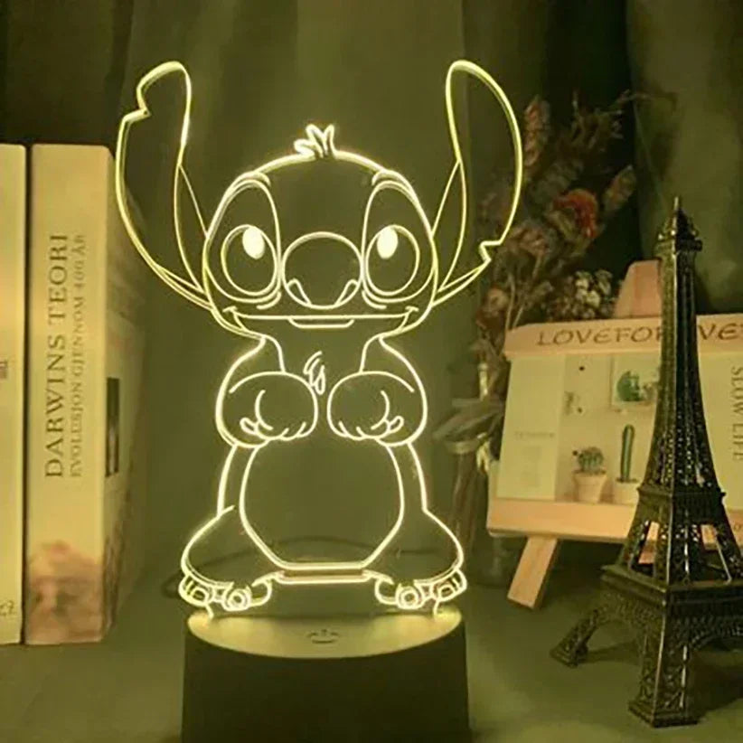 Star Wars Character 3D Model LED Night Light Anime Desk Lamp Cool Action Doll Toys Children's Boys and Girls Birthday Gifts