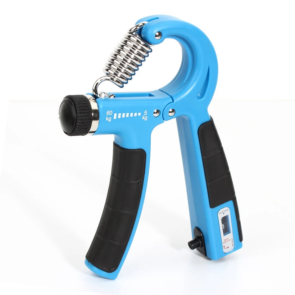 WorthWhile 5-60Kg Countable Hand Grip Gym Fitness Men Adjustable Finger Heavy Exerciser Strength Muscle Recovery Gripper Trainer