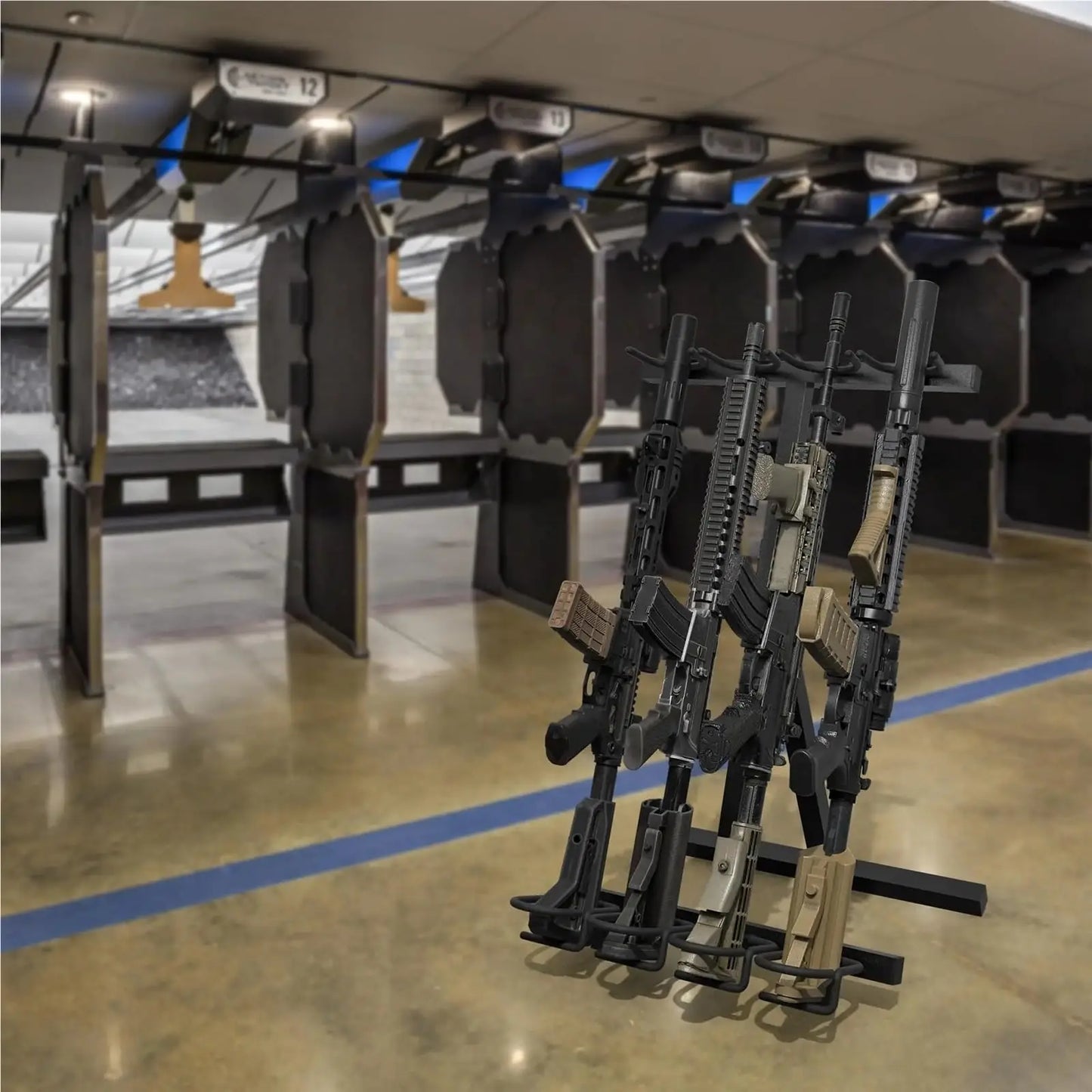 Gun Rack Portable Rifle Rack Stand Heavy Duty Rifle Storage Bracket Folding Gun Rack Stand for Outdoor Shooting Hunting Range