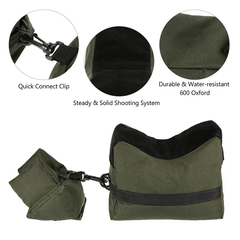 Front and rear bags Rifle rack Sandbags (without sand) Sniper shooting target rack Shotgun accessories