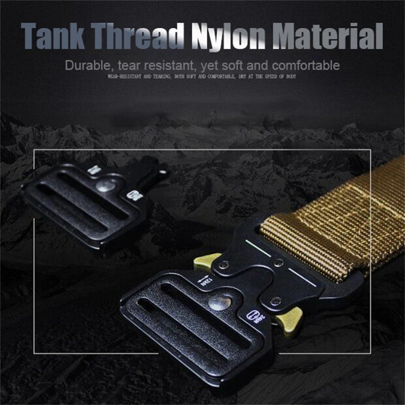 Tactical Waist Belt - Durable Automatic Buckle, Perfect for Outdoor Adventures, Unisex Accessories for Men and Women
