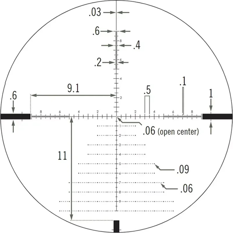 Original V*RT*X Optics D**M*NDB*CK Tactical 6-24X50 First Focal Plane(FFP) Riflescopes EBR-2C(MRAD) Reticle 30mm Tube Scope