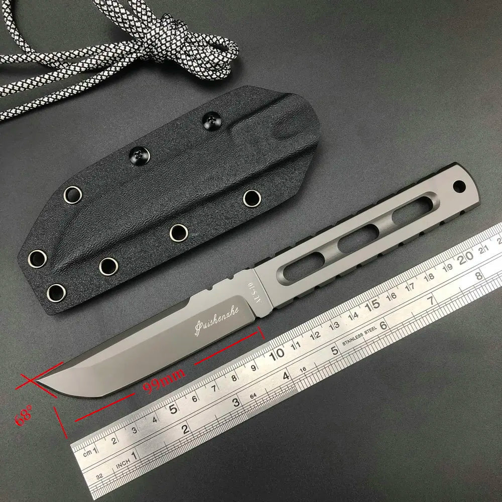 Trskt AUS-10 Steel Tactical Knife - Multi-Purpose Survival Hunting Pocket Knife for Camping Durable EDC Tool Dropshipping