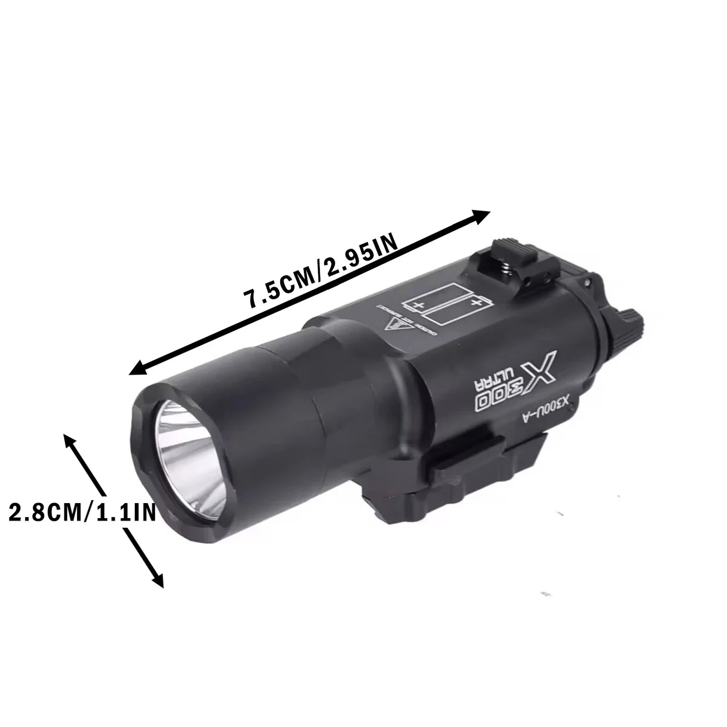Surefir X300U Scout Light Gun Light Lanterna Rifle Strobe Flashlight Fit 20mm Rail Airsoft Hanging FlashlightHunting