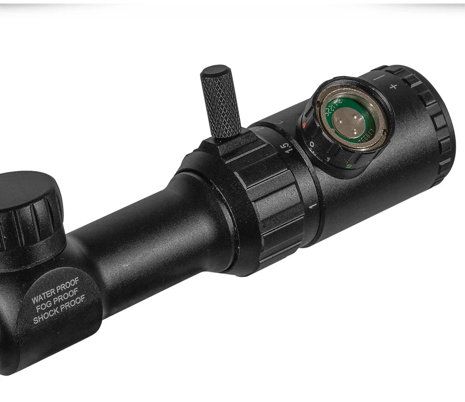 FIRE WOLF 1-4x20 Rifle Scope Green Red Illuminated Riflescope Range Finder Reticle Rifle Scope Air Rifle Optical Sight Hunting