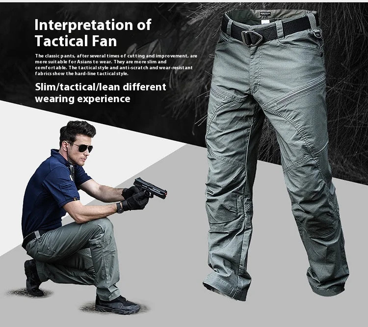 Tactical pants Men's slim-fit training pants Waterproof spring and fall outdoor overalls assault pants