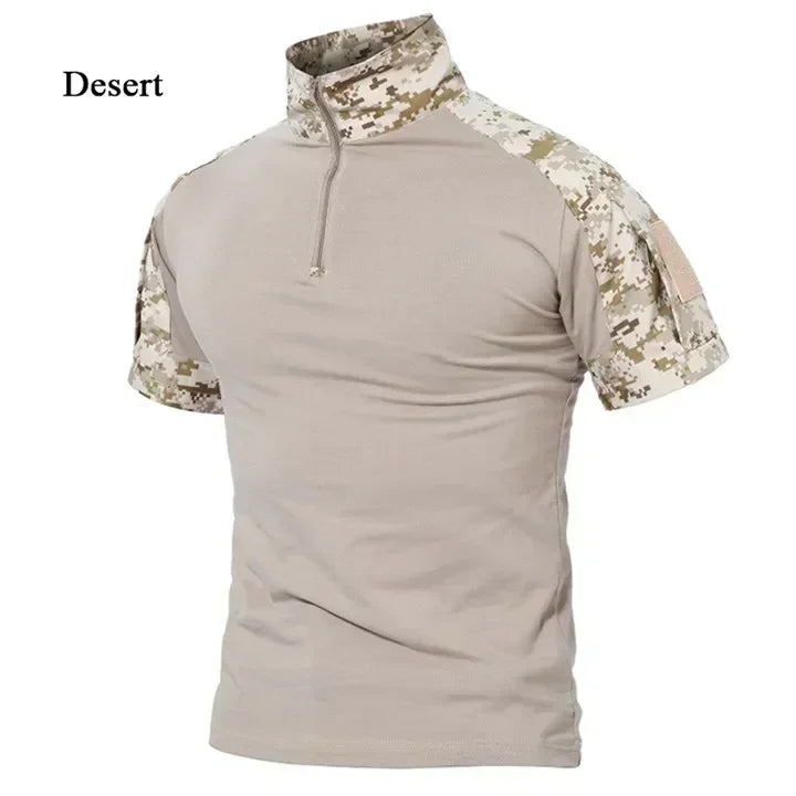 Tactical T-Shirts Men Sport Outdoor Tee Quick Dry Short Sleeve Shirt Hiking Hunting Combat Men Clothing Breathable