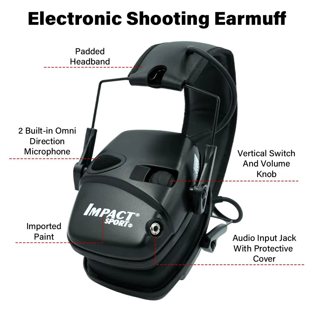 Tactical Hearing Protectors, Electronic Headphones, Hunting Sound Amplification Earmuffs, Anti Noise Ear Helmets for Shoot