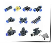 Reverse Osmosis 1/4 3/8 Hose Connection Quick Coupling 1/4 3/8 Stem L Straight Tee RO Water Aquarium Plastic Joint Pipe Fitting